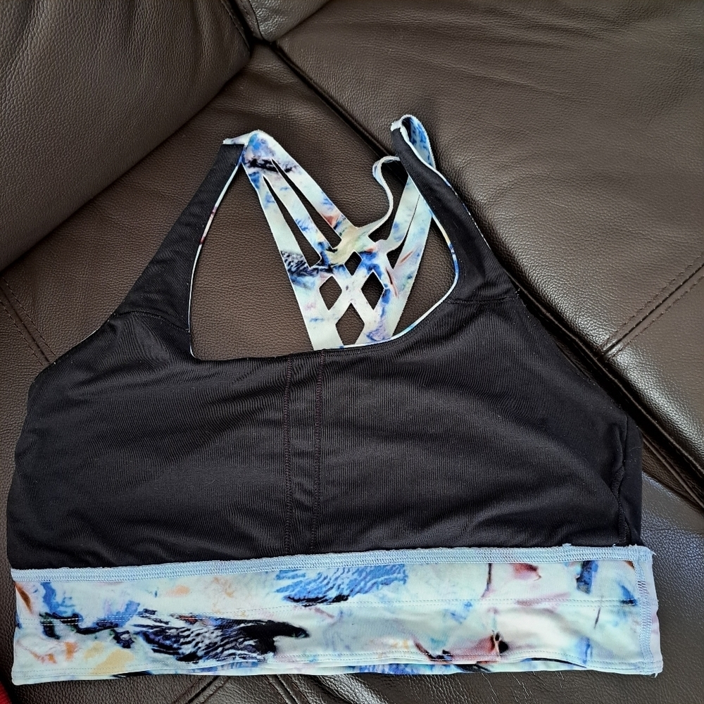 LULULEMON Mind Over Miles Bra -Exposure Multi size 10 - Picture 6 of 8